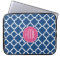 Navy and White Quatrefoil Pattern Custom Monogram