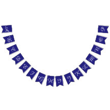 Navy and White Script Letters Custom