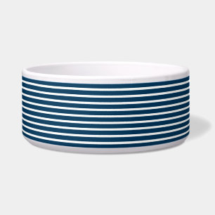 Navy and White Stripe Dog