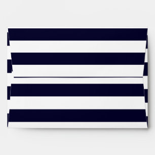Navy and White Striped Envelopes