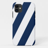 Navy and White Stripes