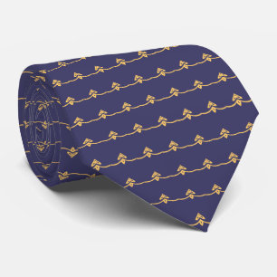 Navy and Yolk Yellow Tie
