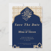 Navy Arabic Muslim Oriental golden 