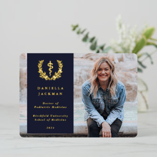 Navy Asclepius Medical Graduation Announcement
