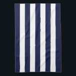 Navy Awning Stripe Tea Towel<br><div class="desc">Navy Awning Stripe</div>