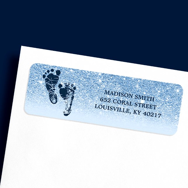 Navy Baby Blue Glitter Ombre Baby Feet (Creator Uploaded)