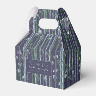 Navy Bamboo Favour Box