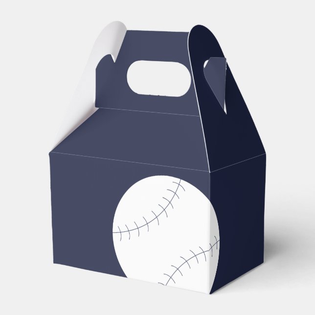 Navy Baseball Favour Box (Front Side)