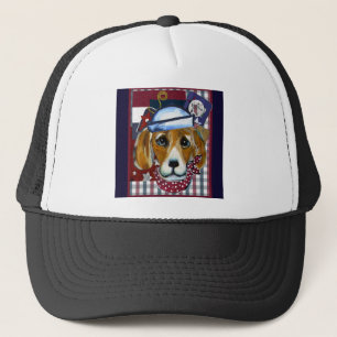 NAVY BEAGLE TRUCKER HAT