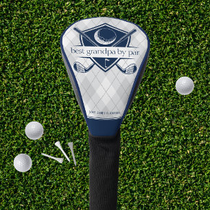 Navy Best By Par Gift for Him Golf Head Cover