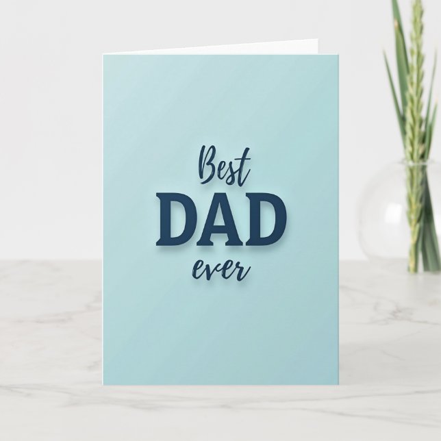 Navy Best Dad Ever Card (Front)