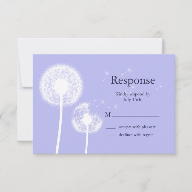 Navy Best Wishes! RSVP 2 Card (Front)