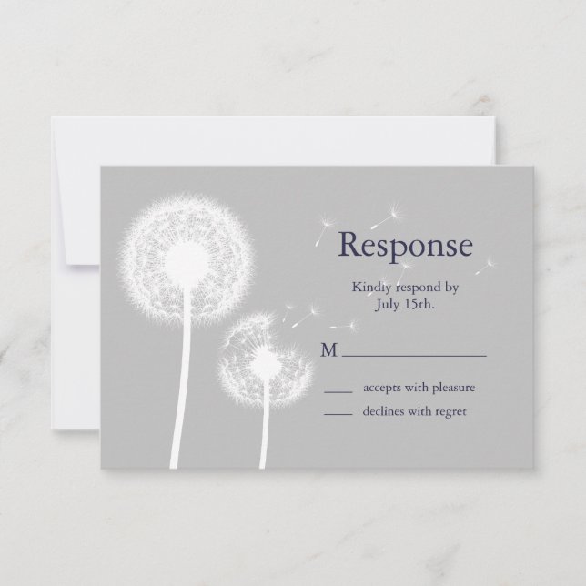 Navy Best Wishes! RSVP Card (Front)