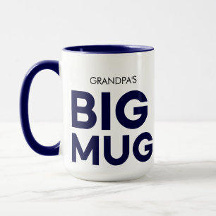 Navy Big Mug Huge Mug Grandather's