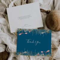 Navy Blissful Boho Wildflower Flat Wedding