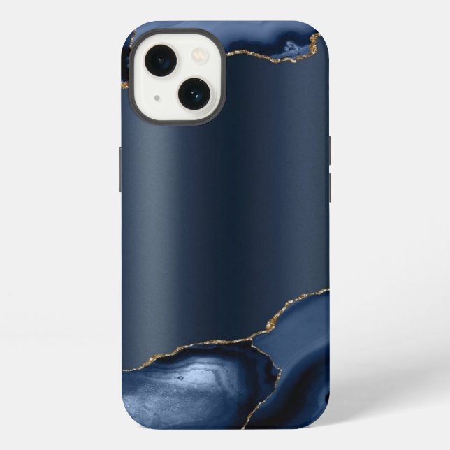 Navy blue abstract Case-Mate iPhone Case (Back)