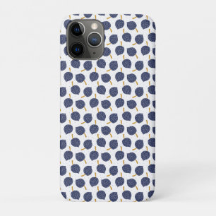Navy Blue Abstract Flying Bomb Fruit Pattern Case-Mate iPhone Case