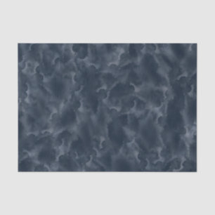 Navy Blue Abstract Watercolor Stain Elegant Chic Tissue Paper