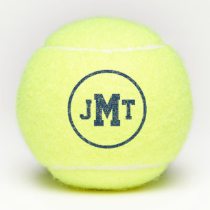 Navy Blue All-American Monogram Tennis Balls