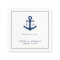 Navy Blue Anchor Monogram Nautical Wedding