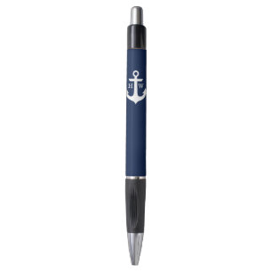 Navy Blue Anchor Monogrammed