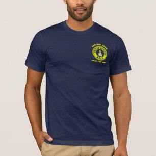 navy blue Anchor nautical captain sailing summer T-Shirt