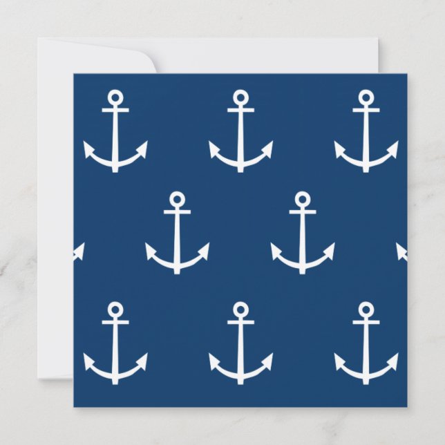 Navy Blue Anchors Pattern 1 (Front)