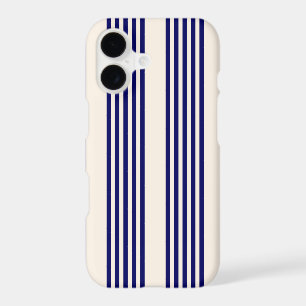 Navy blue and beige five stripes pattern