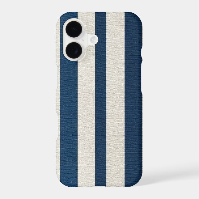  Navy Blue and Cream Vertical Stripe Seamless  (Back)