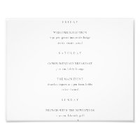 Navy Blue and Gold Agate Wedding program