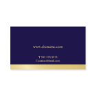 Navy Blue and Gold Elegant Monogram