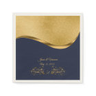 Navy Blue and Gold Fiftieth Wedding Anniversary