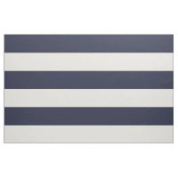Navy Blue and Ivory Wide Stripes Large Scale