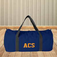 Navy Blue and Orange School Colours and Letters