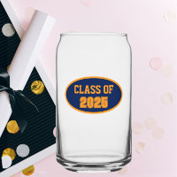 Navy Blue and Orange School Colours Class Year