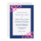 Navy Blue and Pink Flourish Swirls Wedding