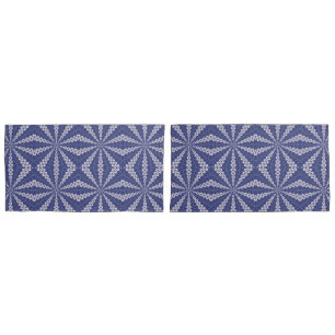 Navy Blue and Pink Origami Fortune Teller Pattern Pillowcase