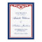 Navy Blue and Red Flourish Wedding Save the Date