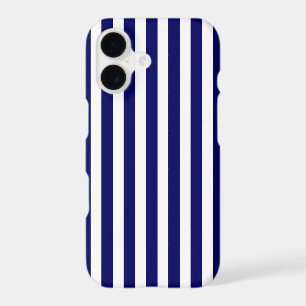 Navy blue and white candy stripes