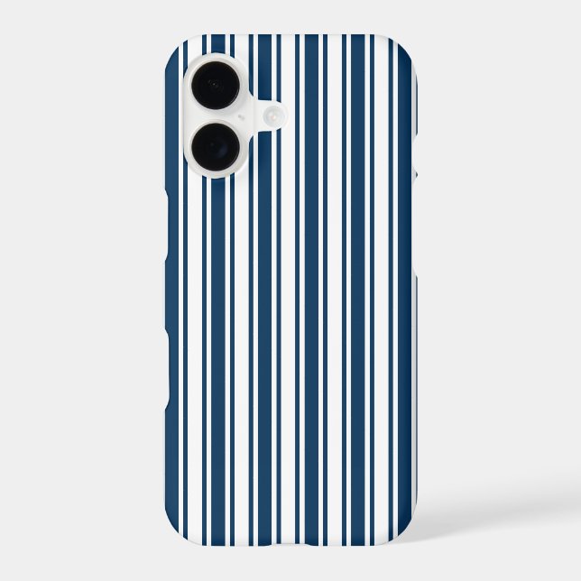 Navy blue and white candy stripes (Back)