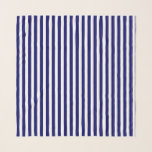 Navy blue and white candy stripes scarf<br><div class="desc">Navy blue and white candy stripes</div>