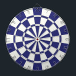Navy Blue And White Dartboard<br><div class="desc">Navy Blue And White Dart Board</div>