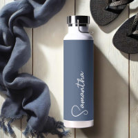 Navy Blue and White Personalised