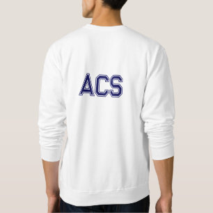 Navy Blue and White School Varsity Letters Sweatshirt