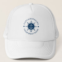 Navy blue and white steering white and boat anchor