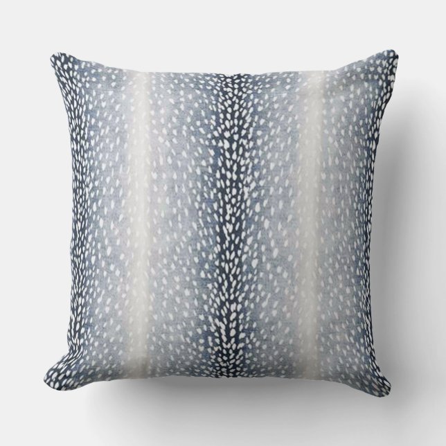 Navy Blue Antelope Accent Pillow (Front)