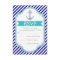 Navy blue, aqua anchor nautical wedding RSVP