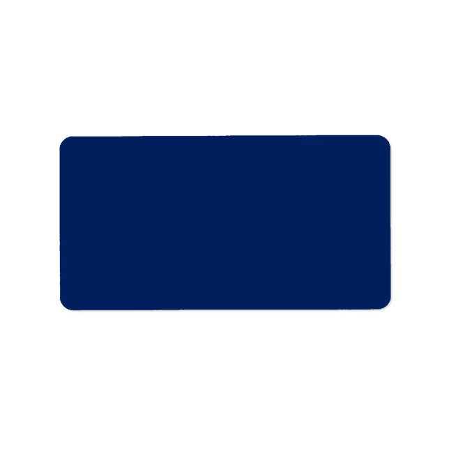 Navy blue background blank custom label (Front)