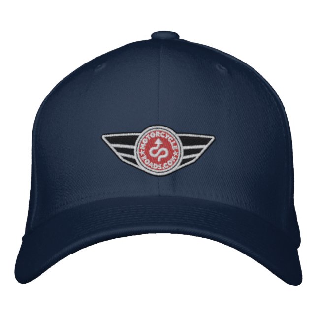 Navy blue ball-cap with red embroidered MCR logo Hat (Front)