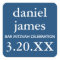 Navy Blue Bar Mitzvah Favour Tag